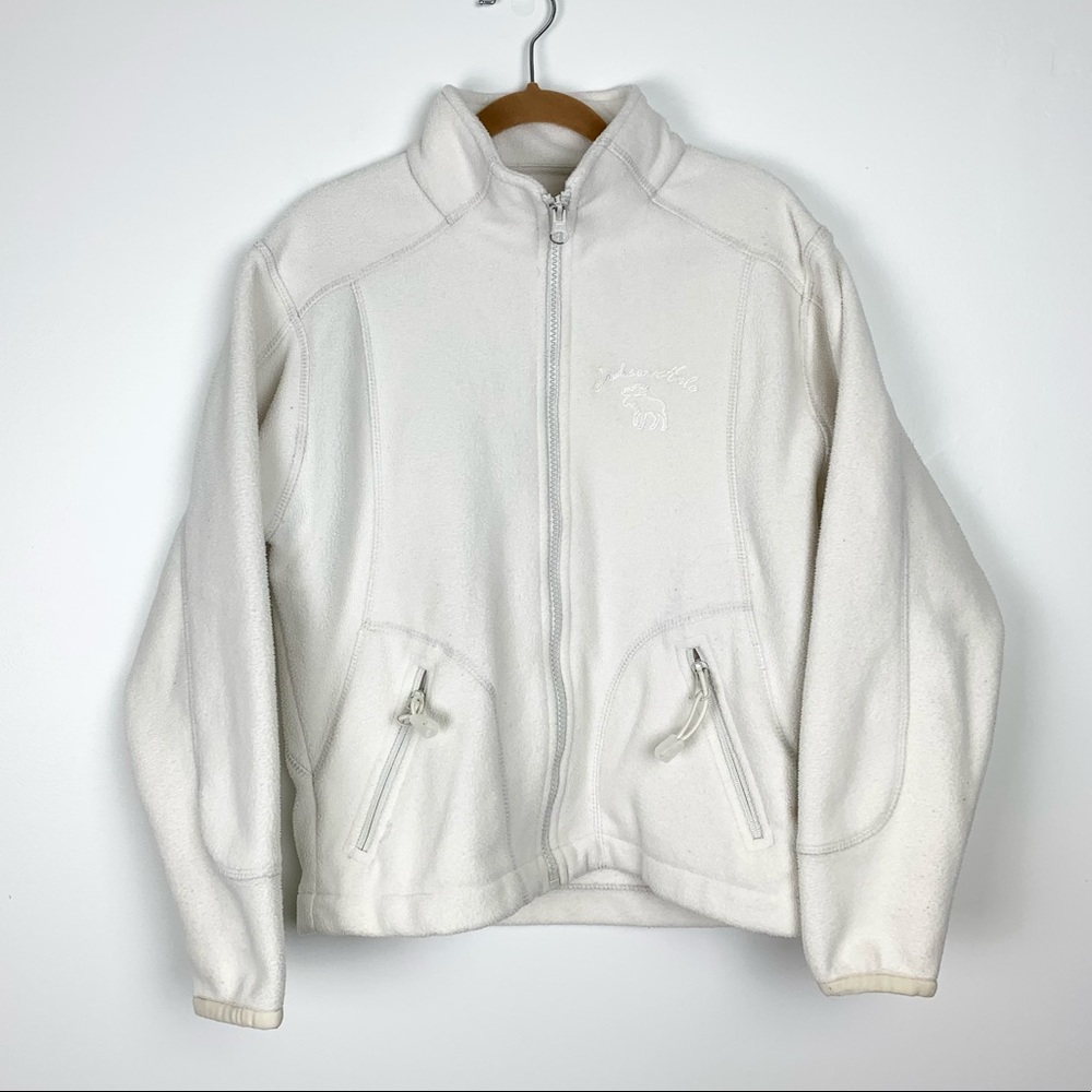 OutFitter Kids White Fleece Full Zip Jacket